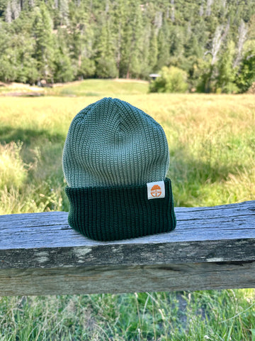 Two-Color Knit Beanie