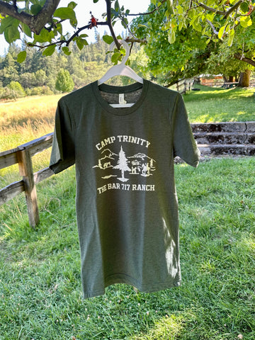 Poly/Cotton Tee with Vintage Design (3 Colors)